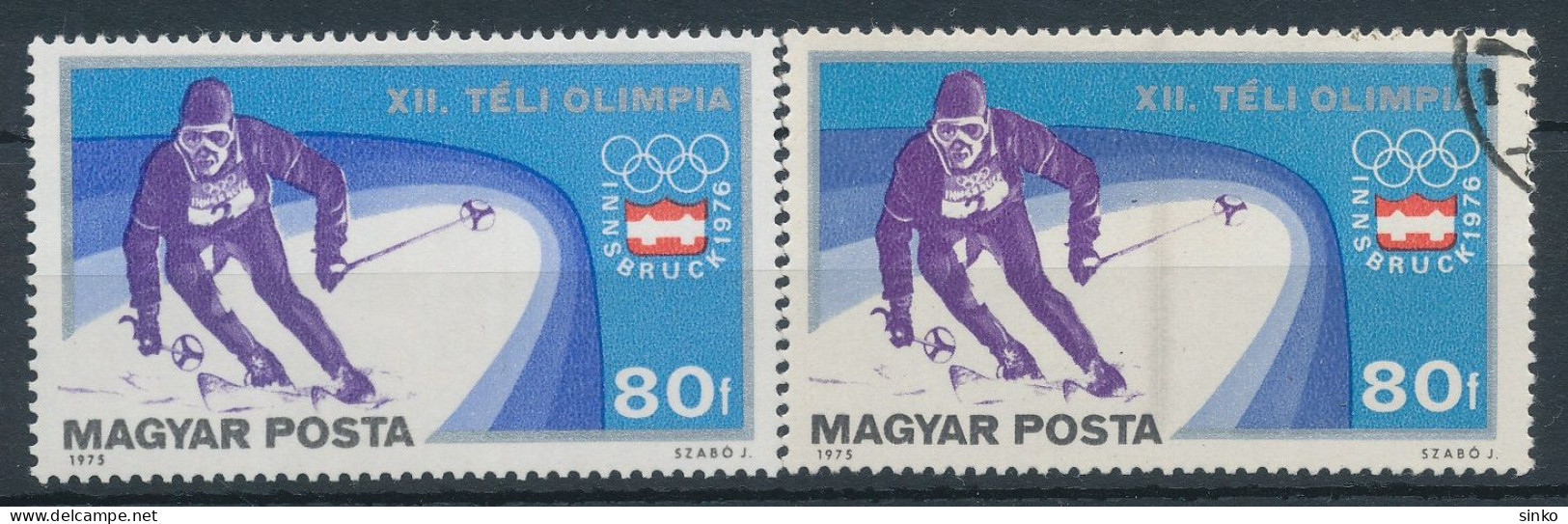 1975. Winter Olympics (V.) - Innsbruck - Misprint - Variedades Y Curiosidades