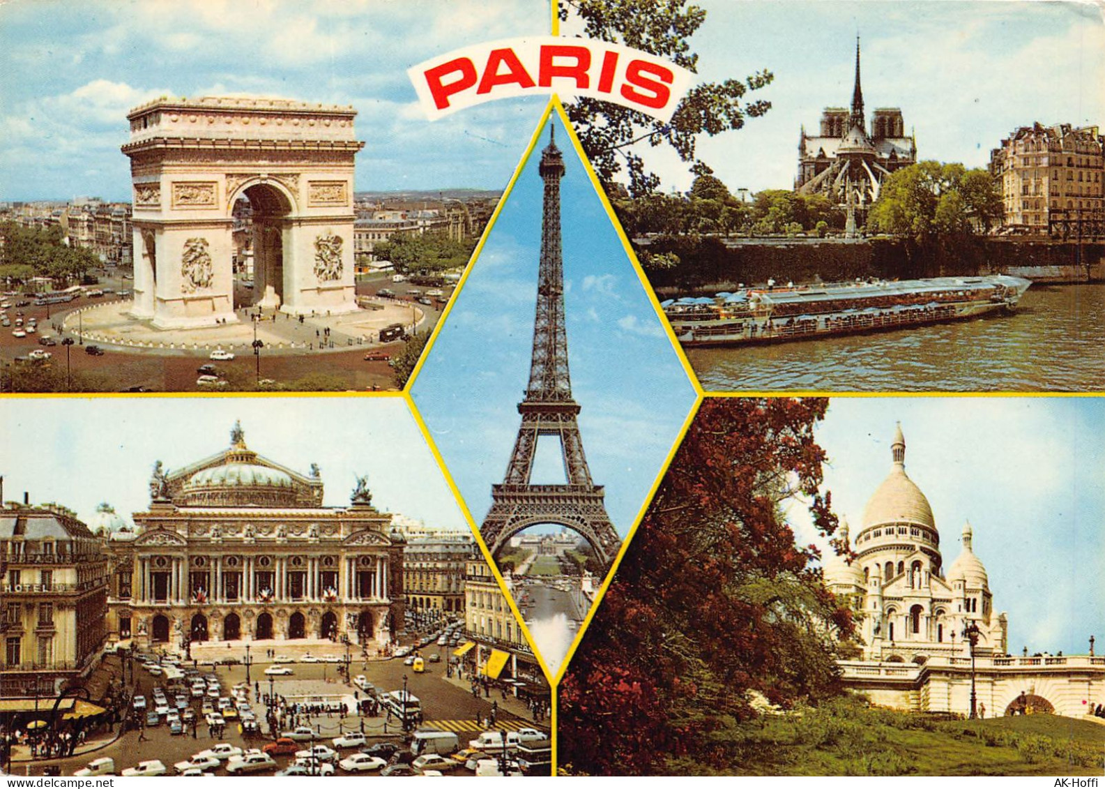 Paris - Mehrbildkarte - Multi-vues, Vues Panoramiques