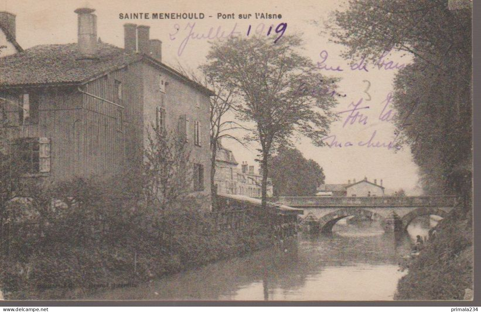 51 - SAINTE MENEHOULD -  PONT SUR L AISNE - Sainte-Menehould