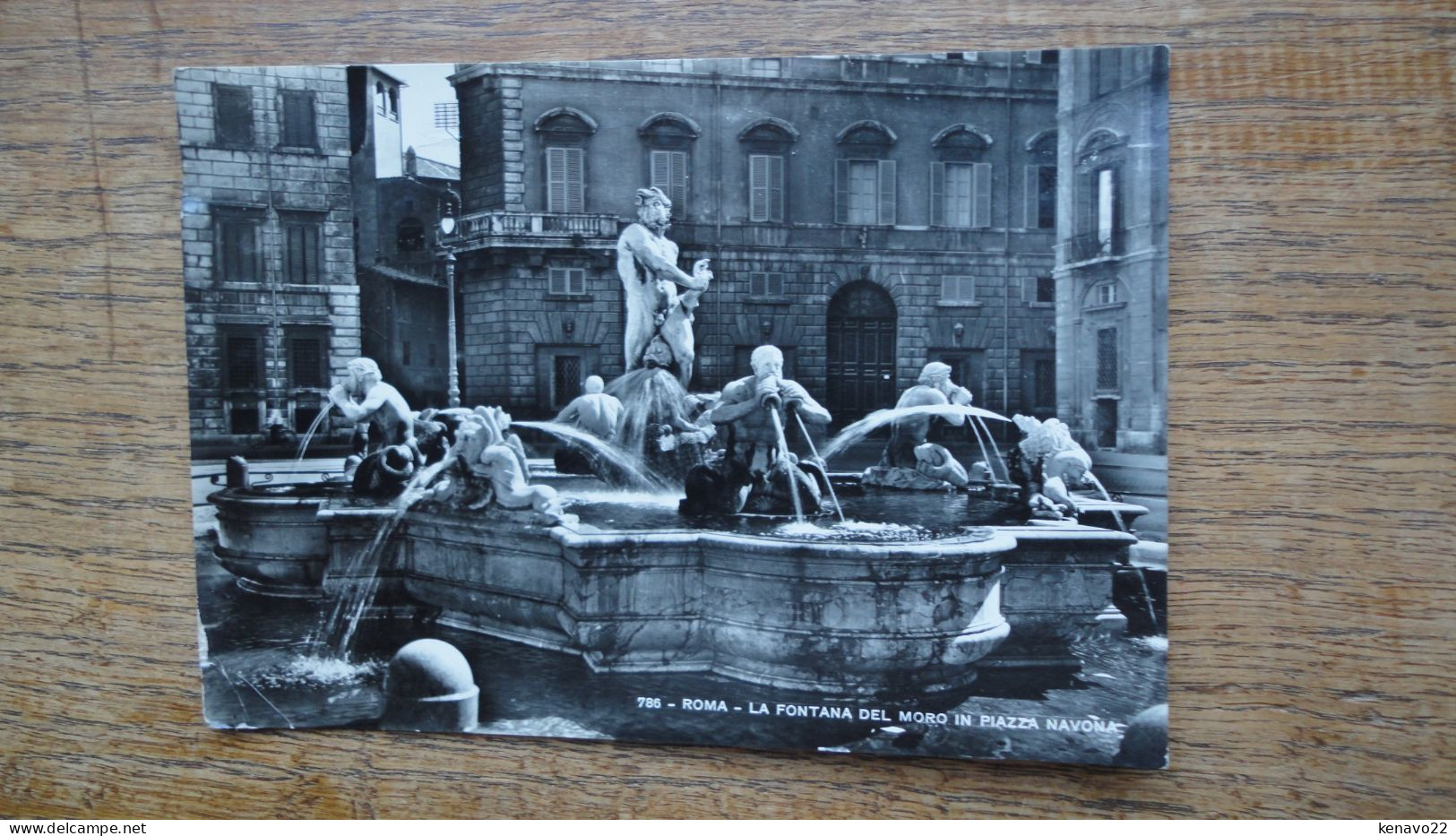 Italie , Roma , La Fontana Del Moro In Piazza Navona - Lugares Y Plazas