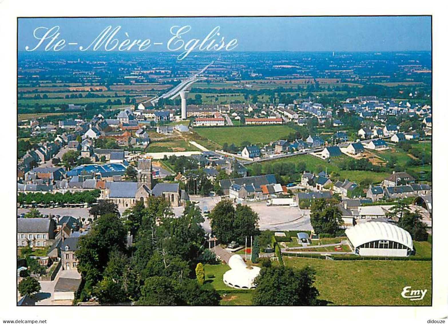 50 - Sainte Mère Eglise - Vue Générale Aérienne - CPM - Voir Scans Recto-Verso - Sainte Mère Eglise