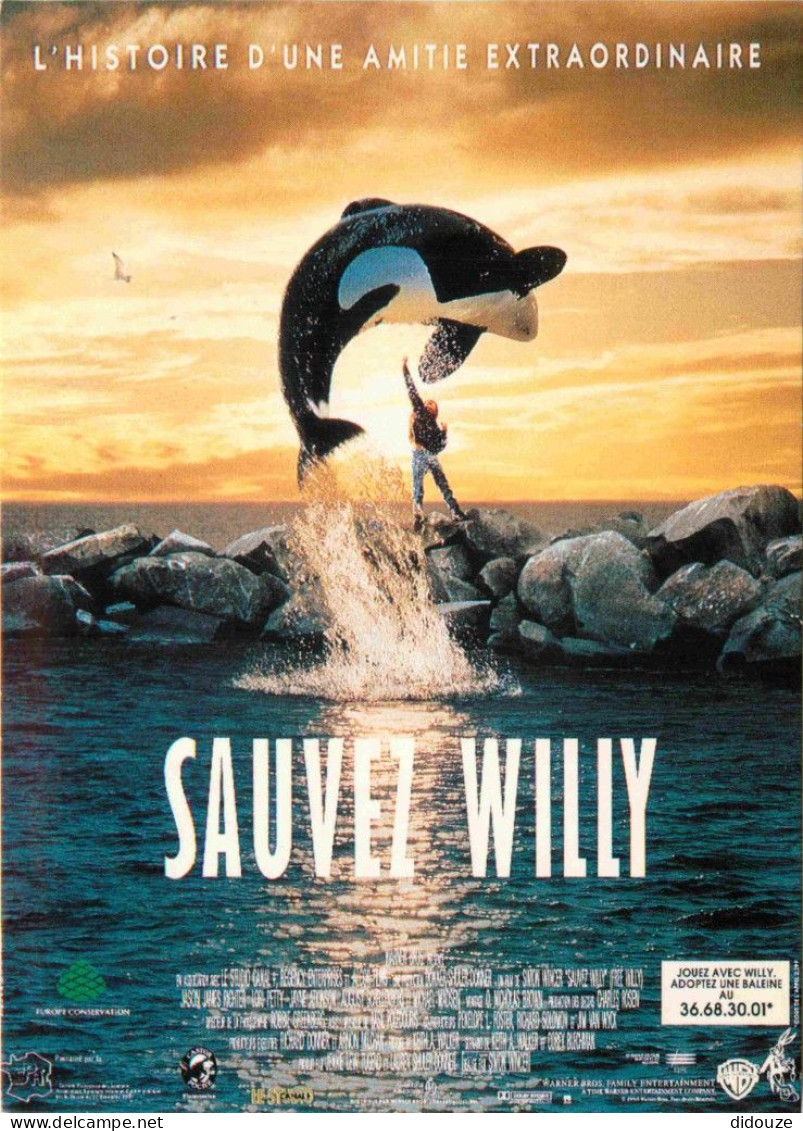 Cinema - Affiche De Film - Sauvez Willy - CPM - Carte Neuve - Voir Scans Recto-Verso - Affiches Sur Carte