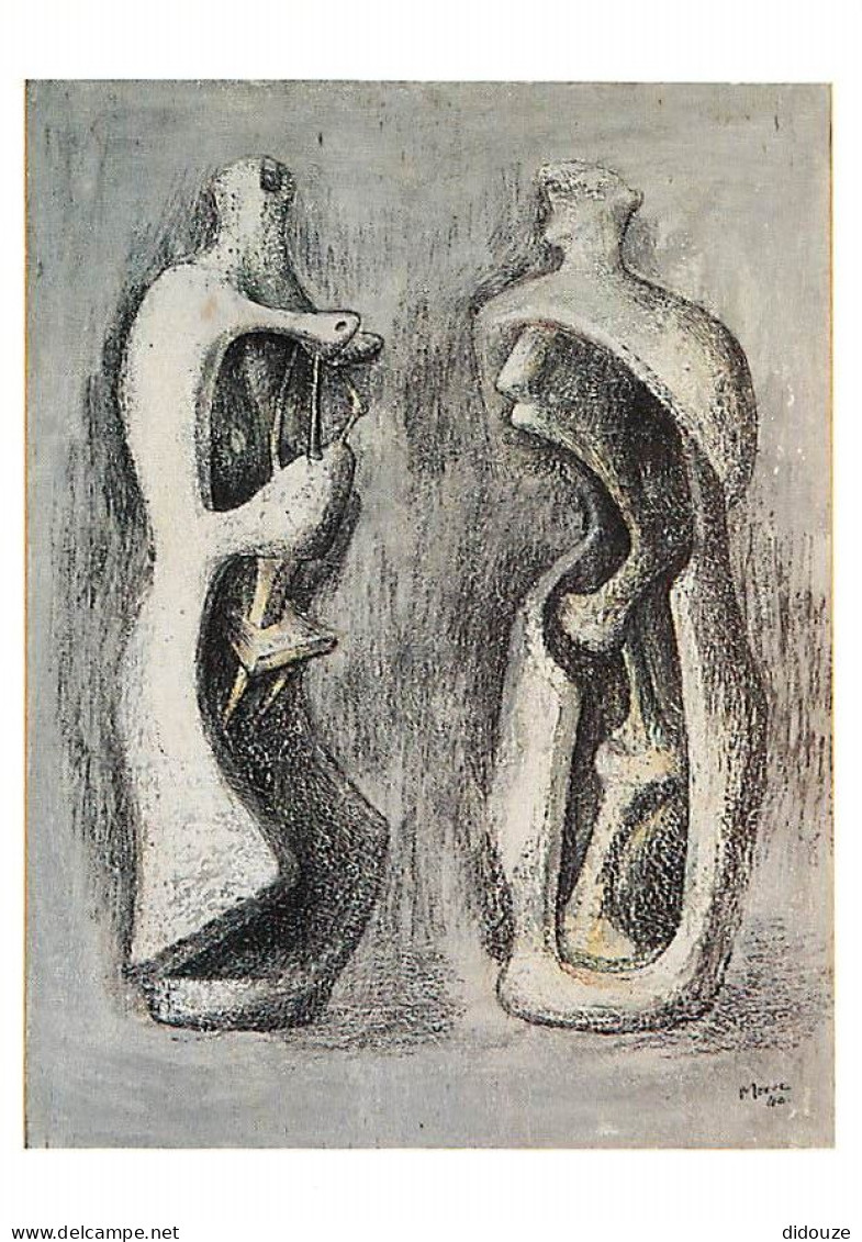 Art - Peinture - Henry Moore - Two Standing Figures (1940) - Carte Neuve - CPM - Voir Scans Recto-Verso - Peintures & Tableaux