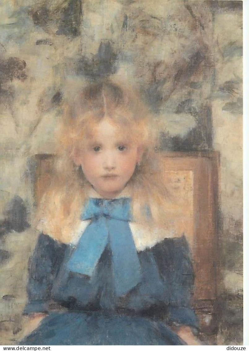 Art - Peinture - Fernand Khnopff - Portrait De Mademoiselle Van Der Hecht - Portrait D'enfant - Portret Van Mejuffrouw - - Paintings