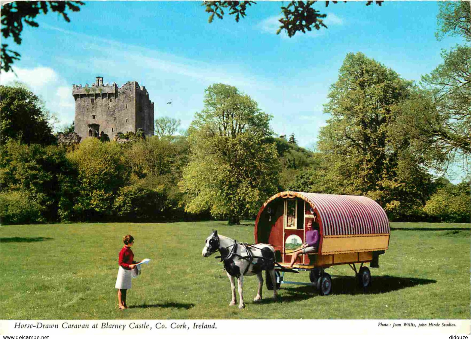 Irlande - Cork - Blarney Castle - Horse-Drawn Caravan - Chevaux - CPM - Voir Scans Recto-Verso - Cork