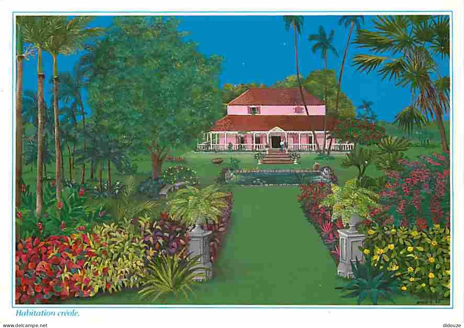 Antilles - Habitation Créole - Dessin D'Emilie - Carte Neuve - CPM - Voir Scans Recto-Verso - Altri & Non Classificati