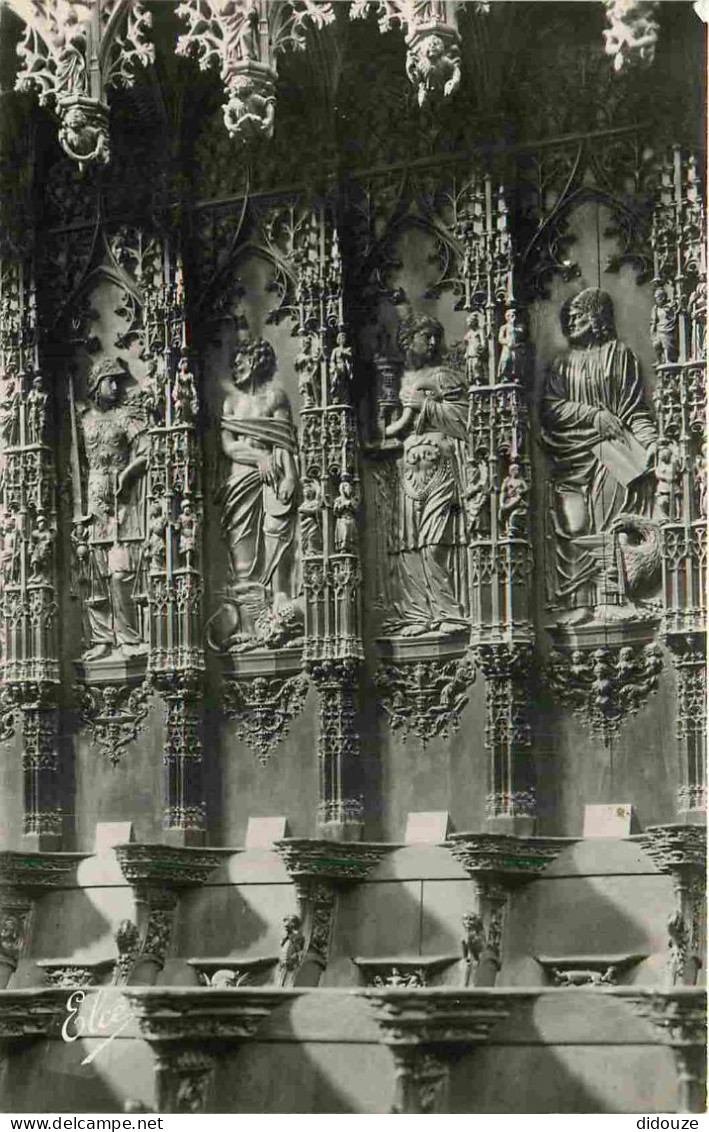 32 - Auch - Intérieur De La Cathédrale Sainte-Marie - Quelques Statues En Bois Sculpté - La Justice - St- Luc Evangélist - Auch