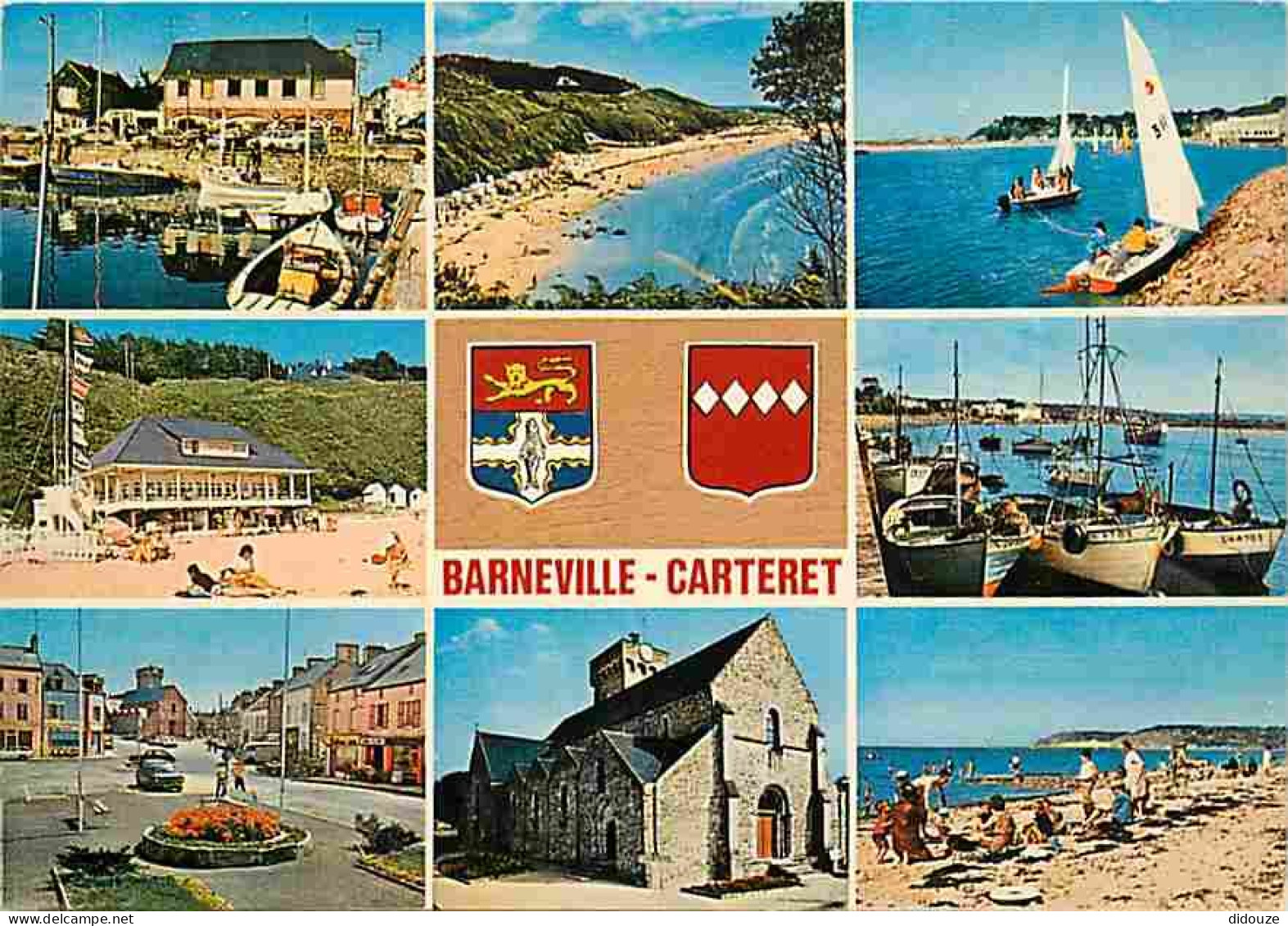 50 - Barneville - Carteret - Multivues - Blasons - Automobiles - Bateaux - Plage - CPM - Voir Scans Recto-Verso - Barneville