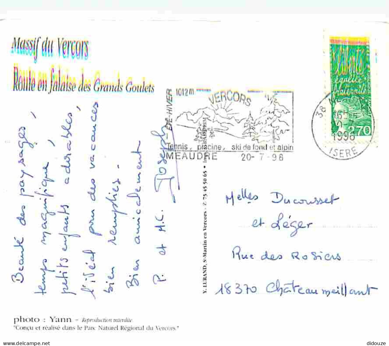 26 - Drome - Massif Du Vercors - Route En Falaise Des Grands Goulets - CPM - Voir Scans Recto-Verso - Les Grands Goulets