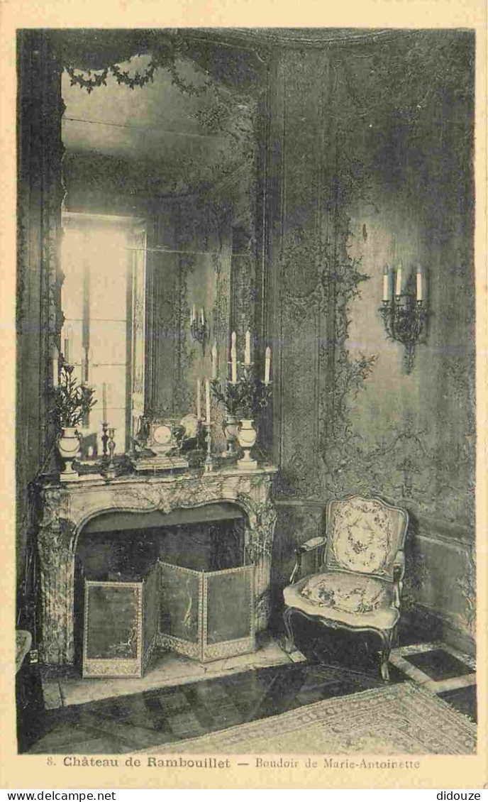 78 - Rambouillet - Intérieur Du Château - Boudoir De Marie-Antoinette - CPA - Etat Carte Provenant D'un Carnet - Voir Sc - Rambouillet (Kasteel)