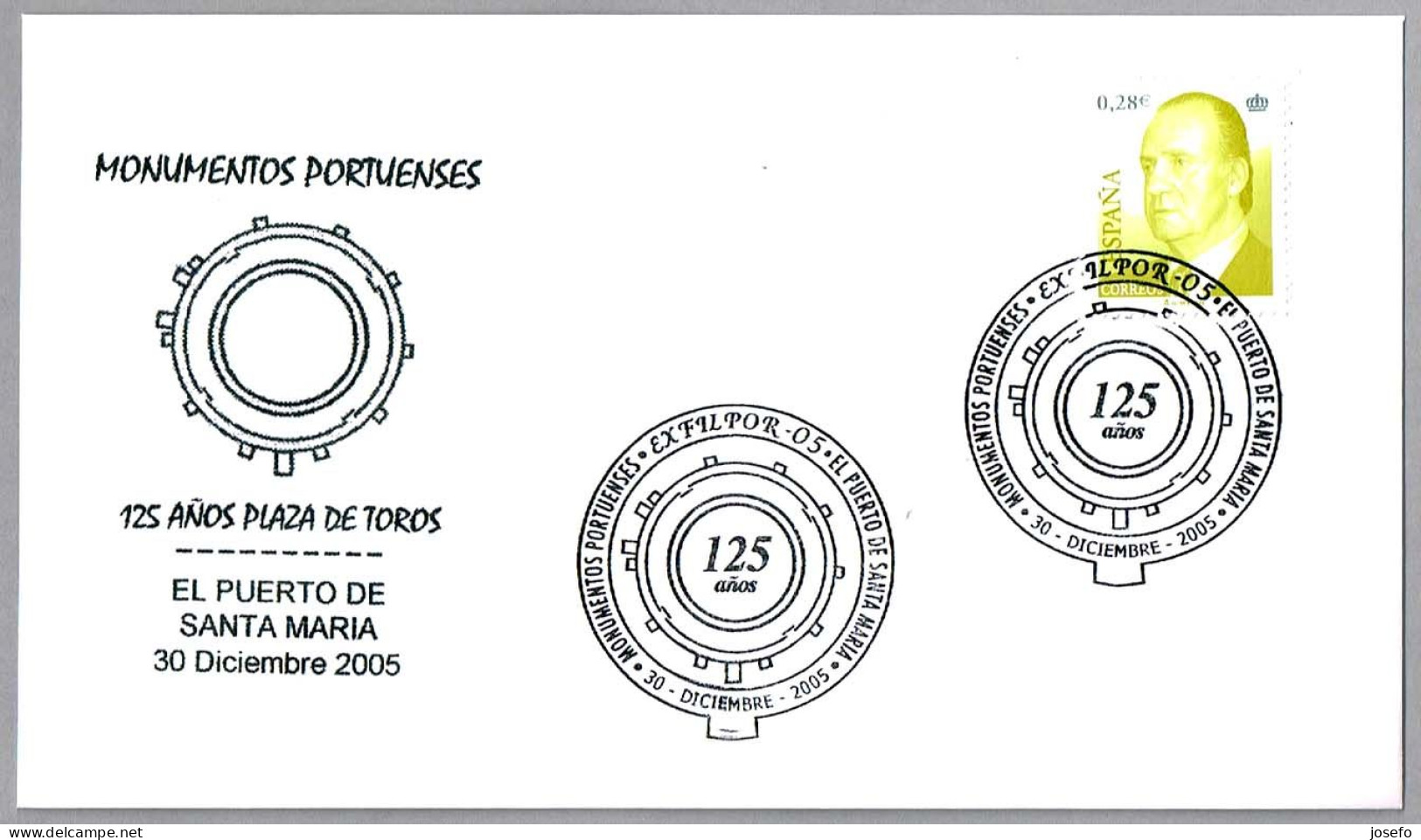 125 Años PLAZA DE TOROS - 125 Years Bullring. Puerto Santa Maria, Cadiz, Andalucia, 2005 - Altri & Non Classificati