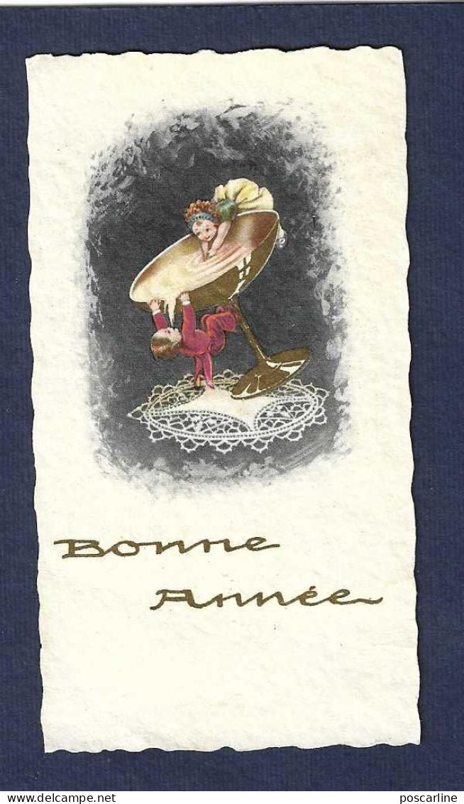 Bonne Année, Mignonnette , Enfants, Coupe De Champagne, Illustrateur Italien, Castelli ? - Nouvel An