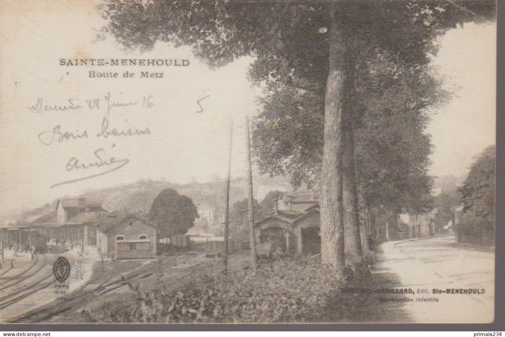 51 - SAINTE MENEHOULD -  ROUTE DE METZ - Sainte-Menehould