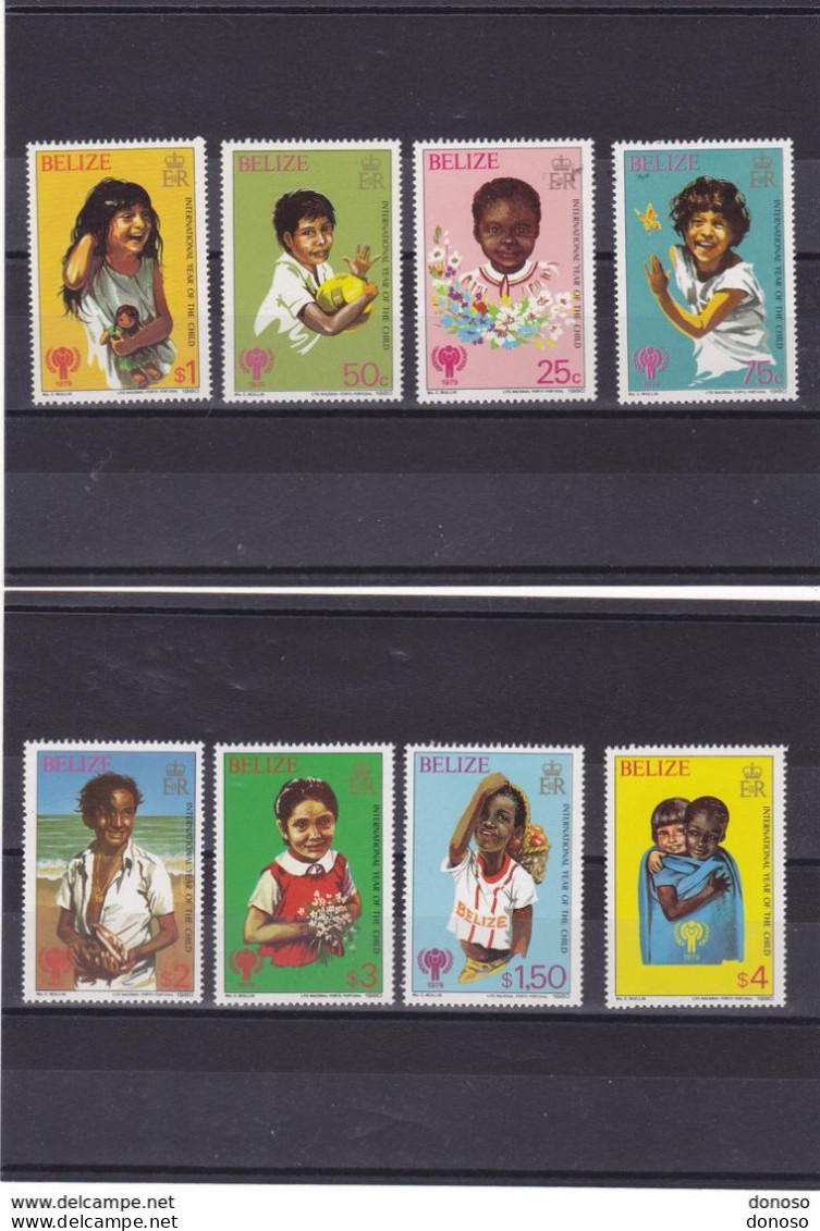 BELIZE 1980 Année Internationale De L'enfant Yvert 472-479, Michel 475-482 NEUF** MNH Cote Yv: 22 Euros - Belize (1973-...)