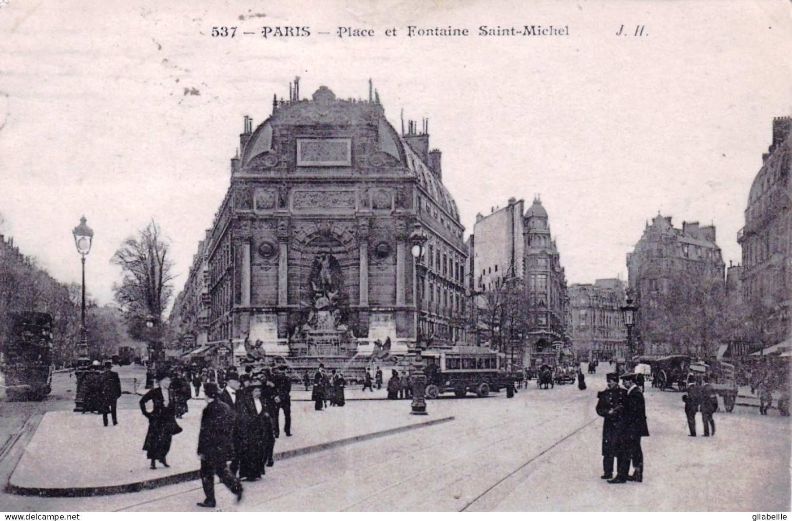 75 -  PARIS 06 - Place Et Fontaine Saint Michel - Arrondissement: 06