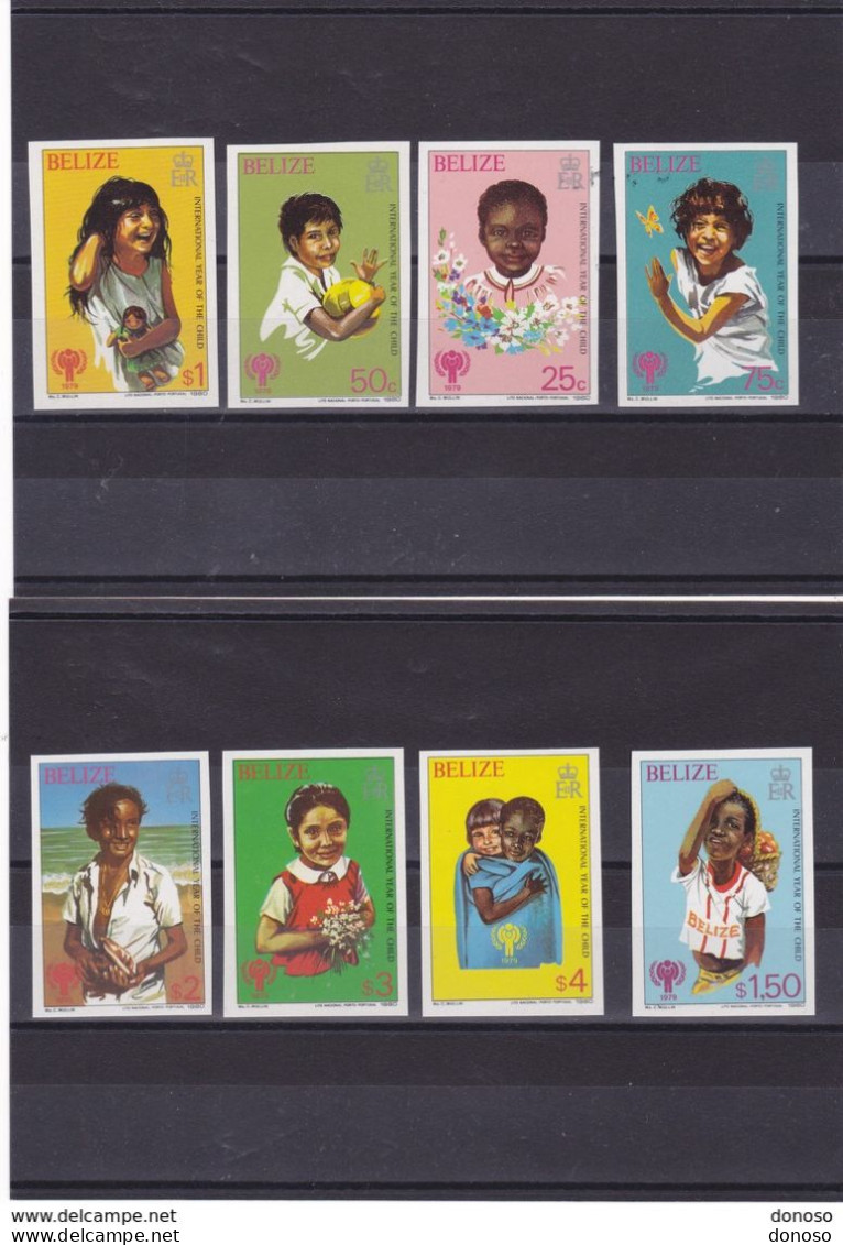 BELIZE 1980 Année Internationale De L'enfant Yvert 472-479 ND, Michel 475-482 B NEUF** MNH - Belice (1973-...)