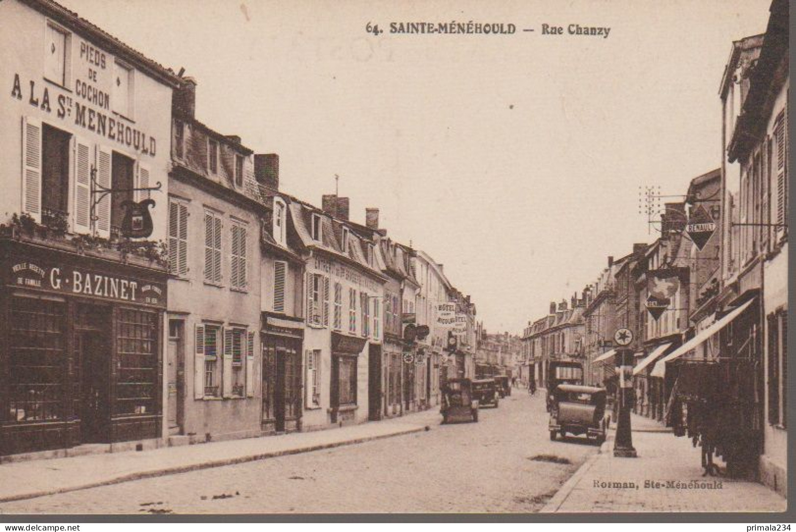 51 - SAINTE MENEHOULD -  RUE CHANZY - Sainte-Menehould