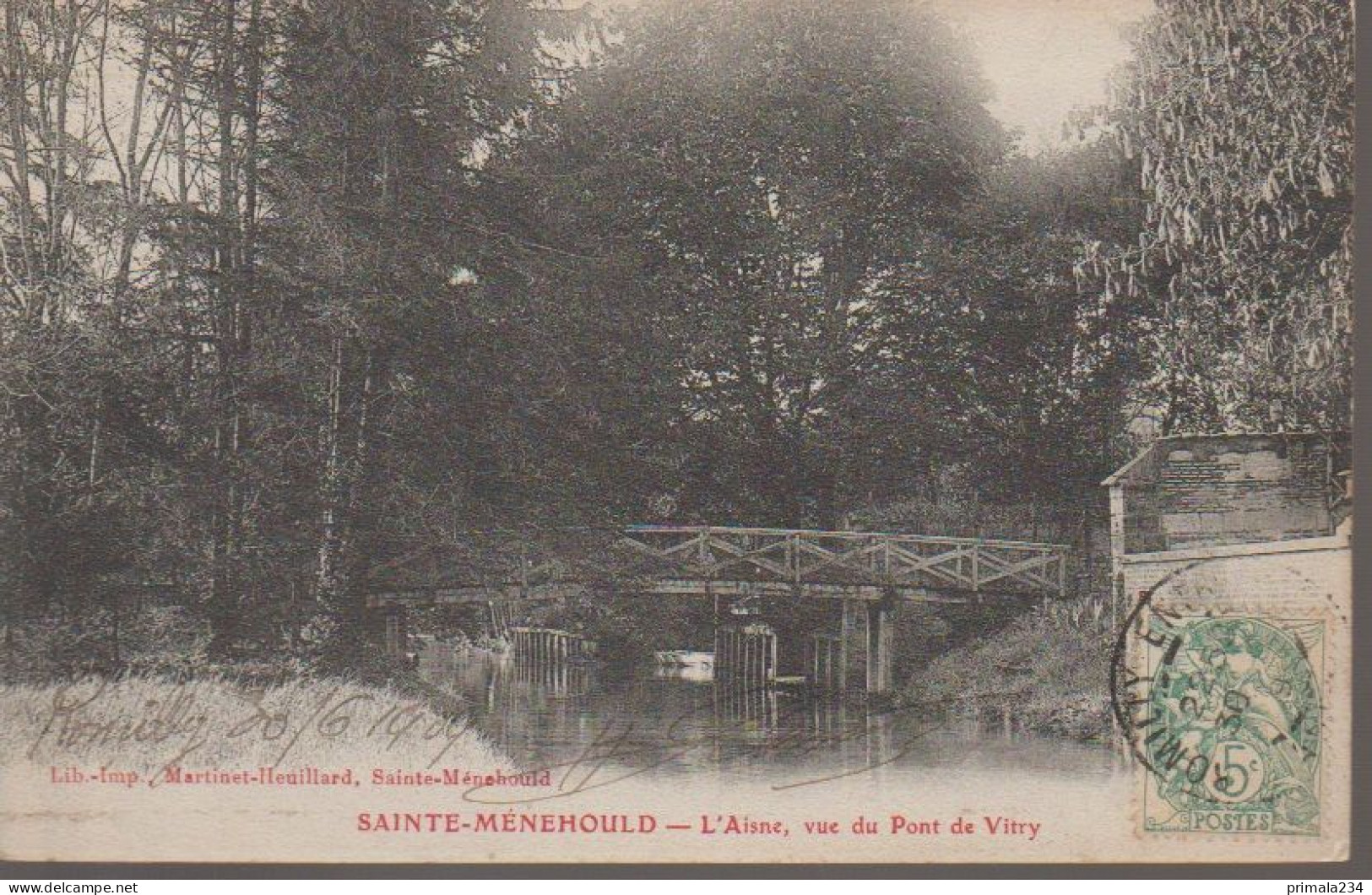 51 - SAINTE MENEHOULD -  L AISNE VUE DU PONT DE VITRY - Sainte-Menehould