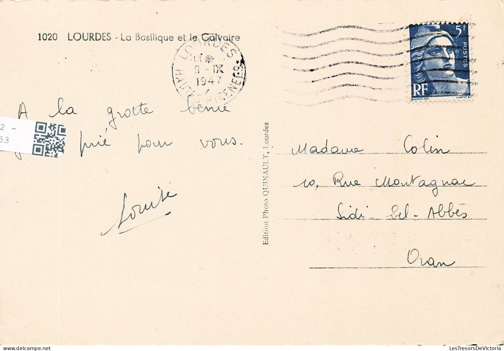 FRANCE - Lourdes - La Basilique Et Le Calvaire - Carte Postale - Lourdes