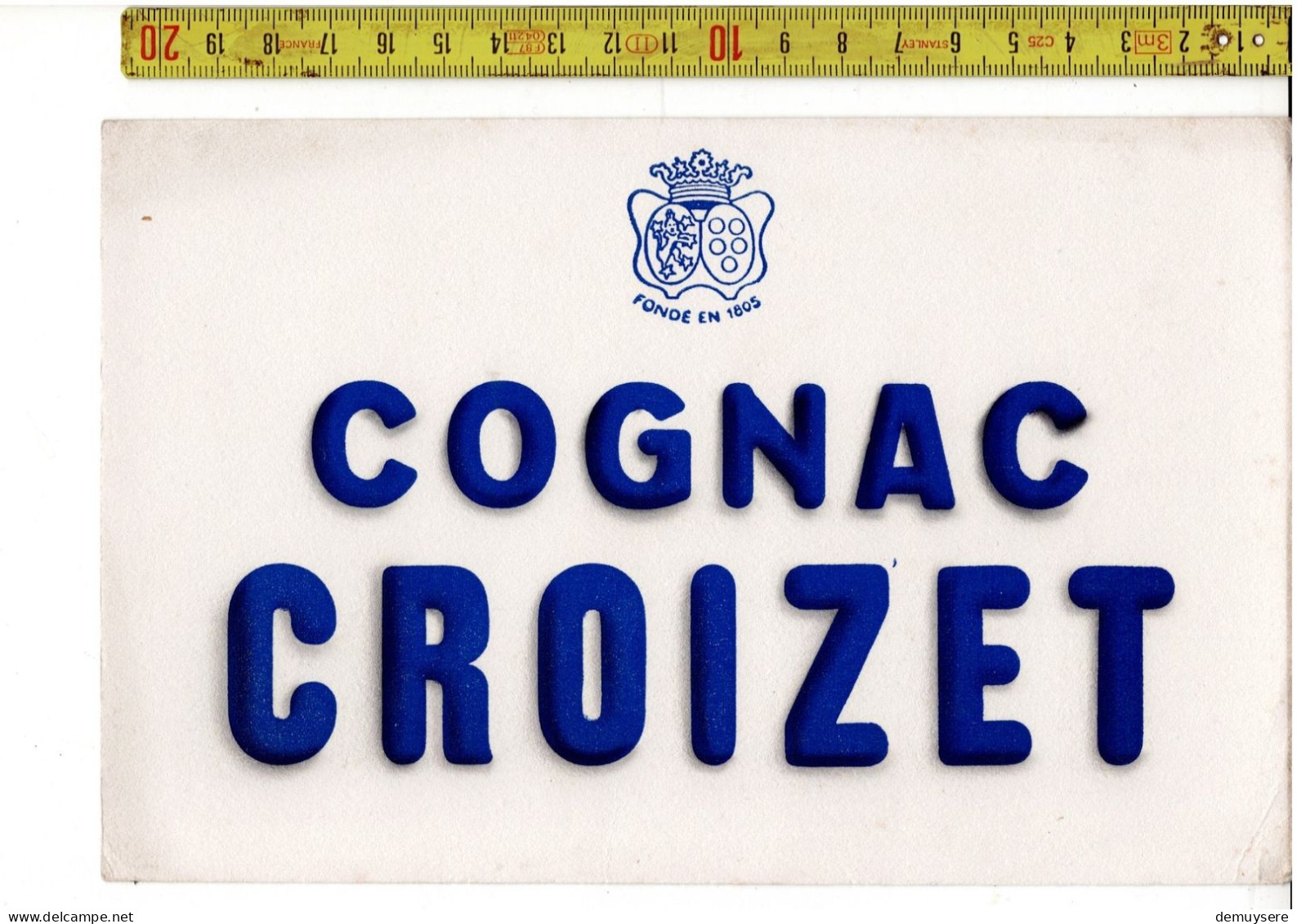 SOLDE 2001 - COGNAC CROIZET - Advertising