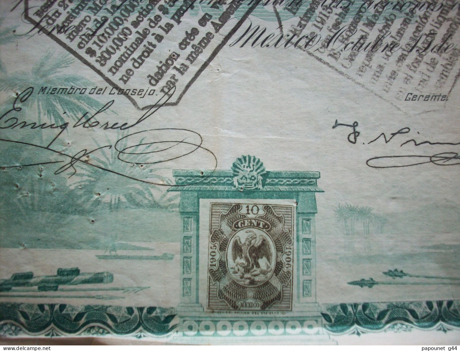 Action 1905 ( Banco Cantral Mexicano ) - Banco & Caja De Ahorros