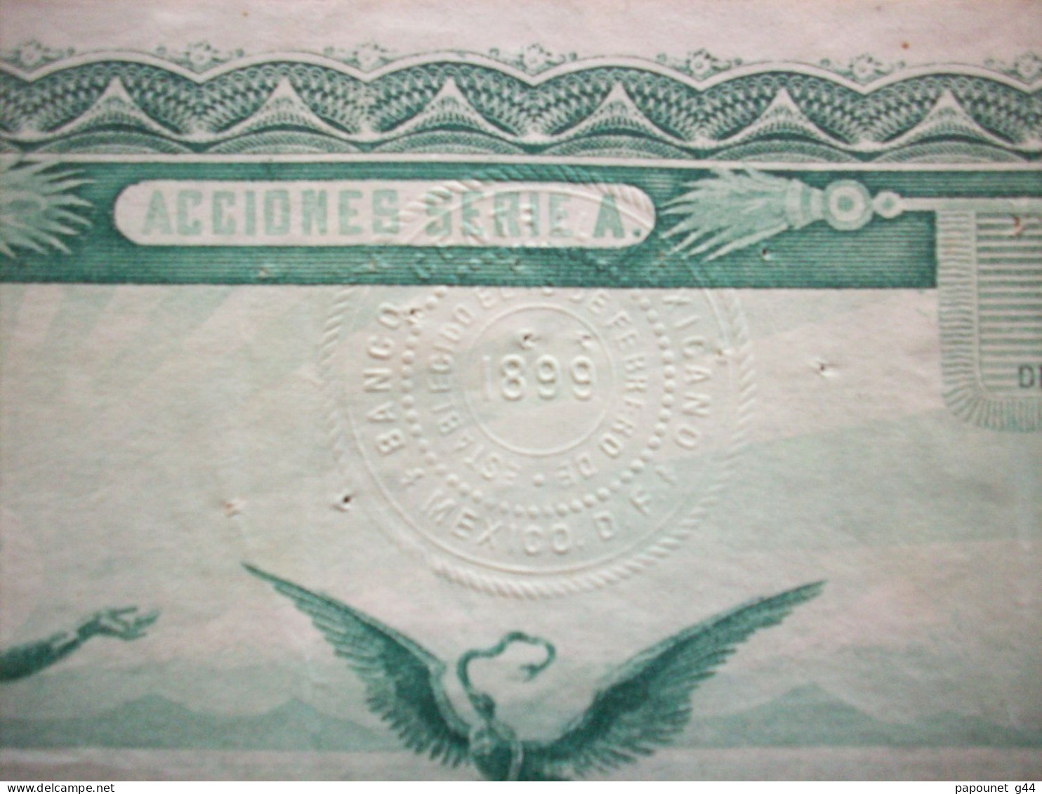 Action 1905 ( Banco Cantral Mexicano ) - Banque & Assurance