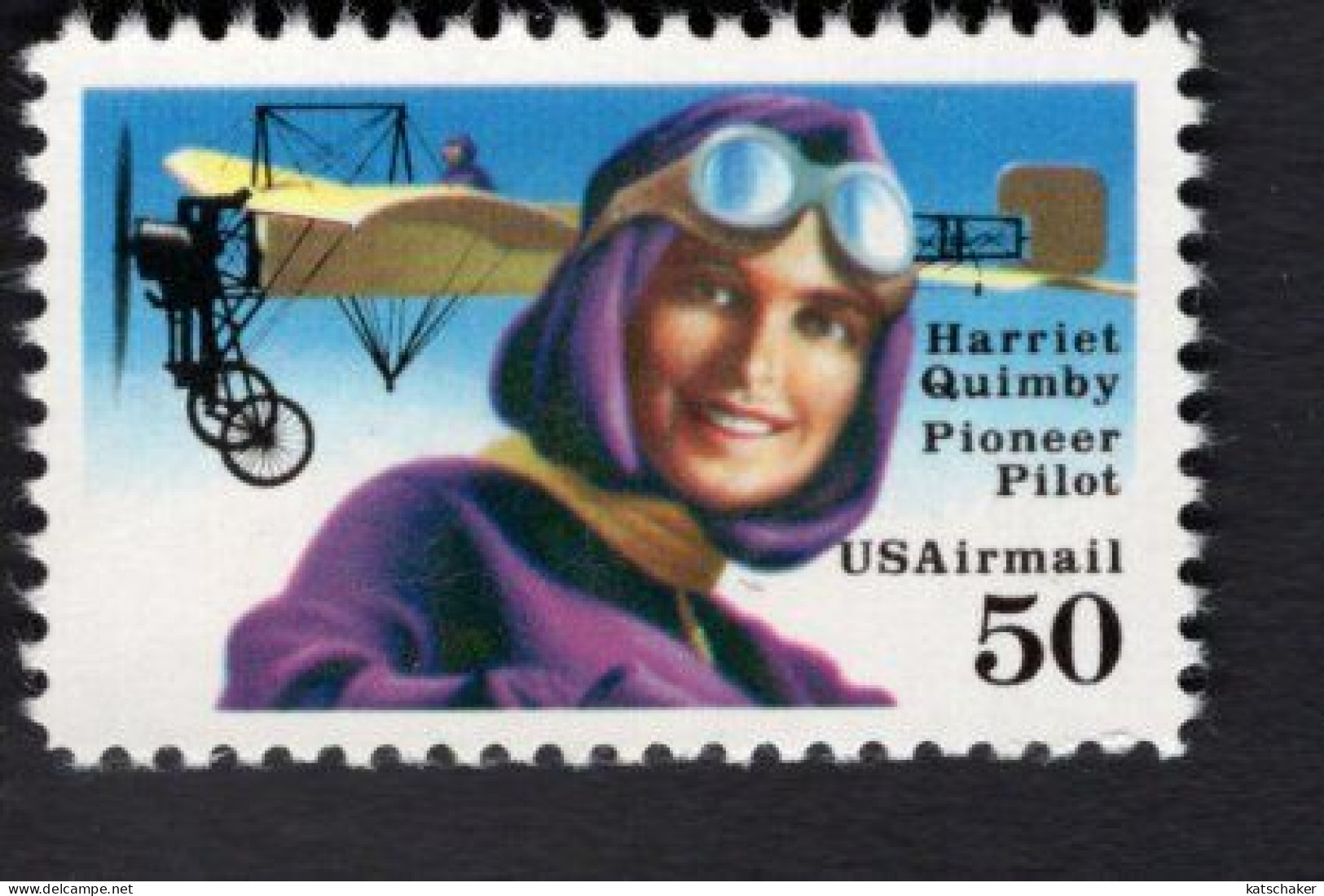 200331015 1991 SCOTT C128 (XX)  POSTFRIS MINT NEVER HINGED  -  HARRIET QUIMBY & AIRPLANE - 3b. 1961-... Neufs