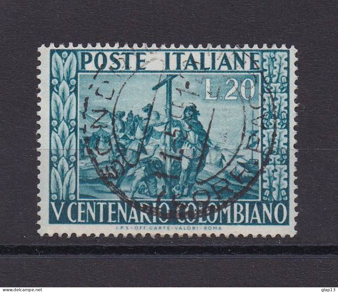 ITALIE 1951 TIMBRE N°597 OBLITERE CHRISTOPHE COLOMB - 1946-60: Usados