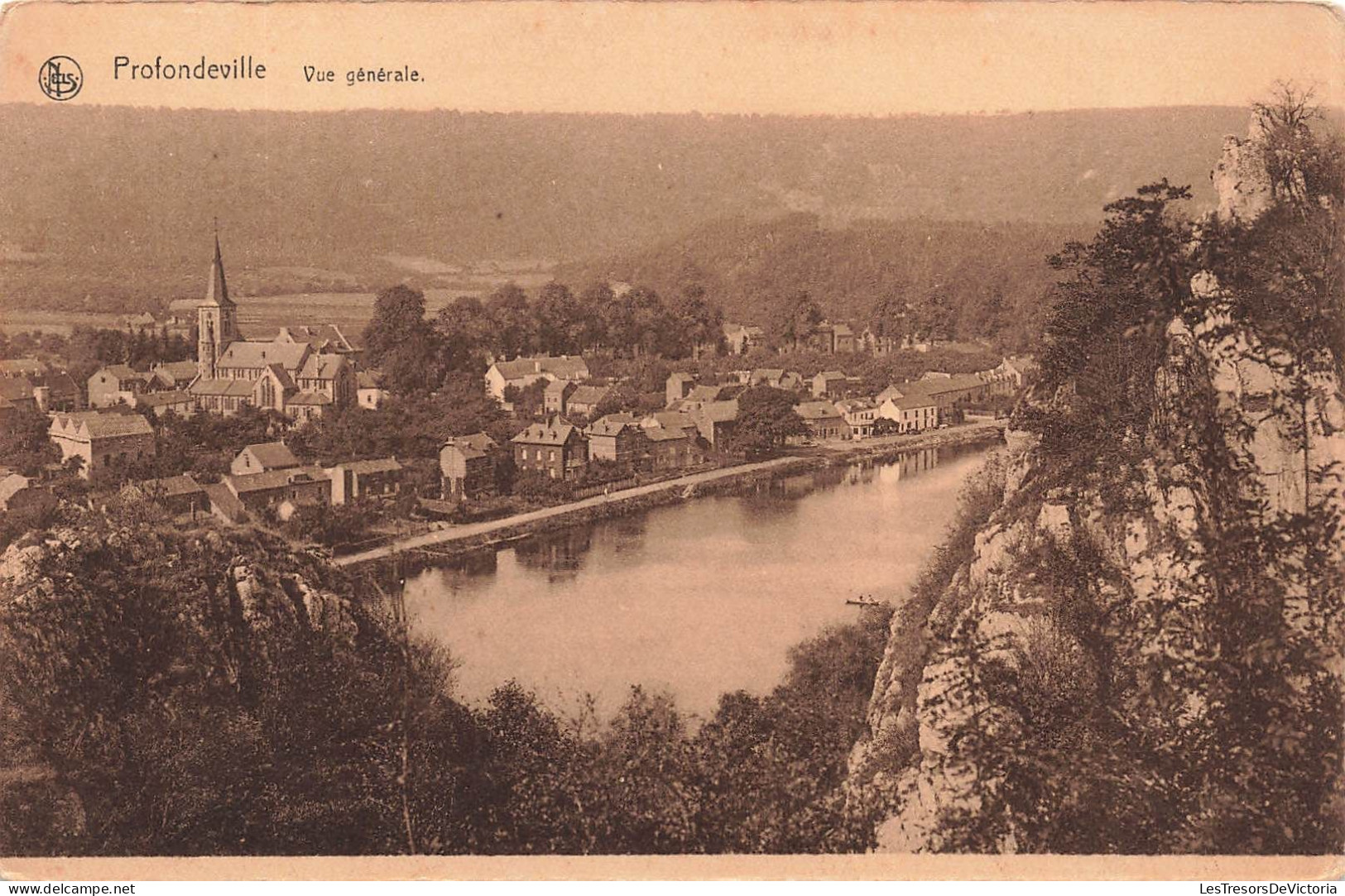 BELGIQUE - Profondeville - Vue Générale De La Ville - Carte Postale Ancienne - Profondeville