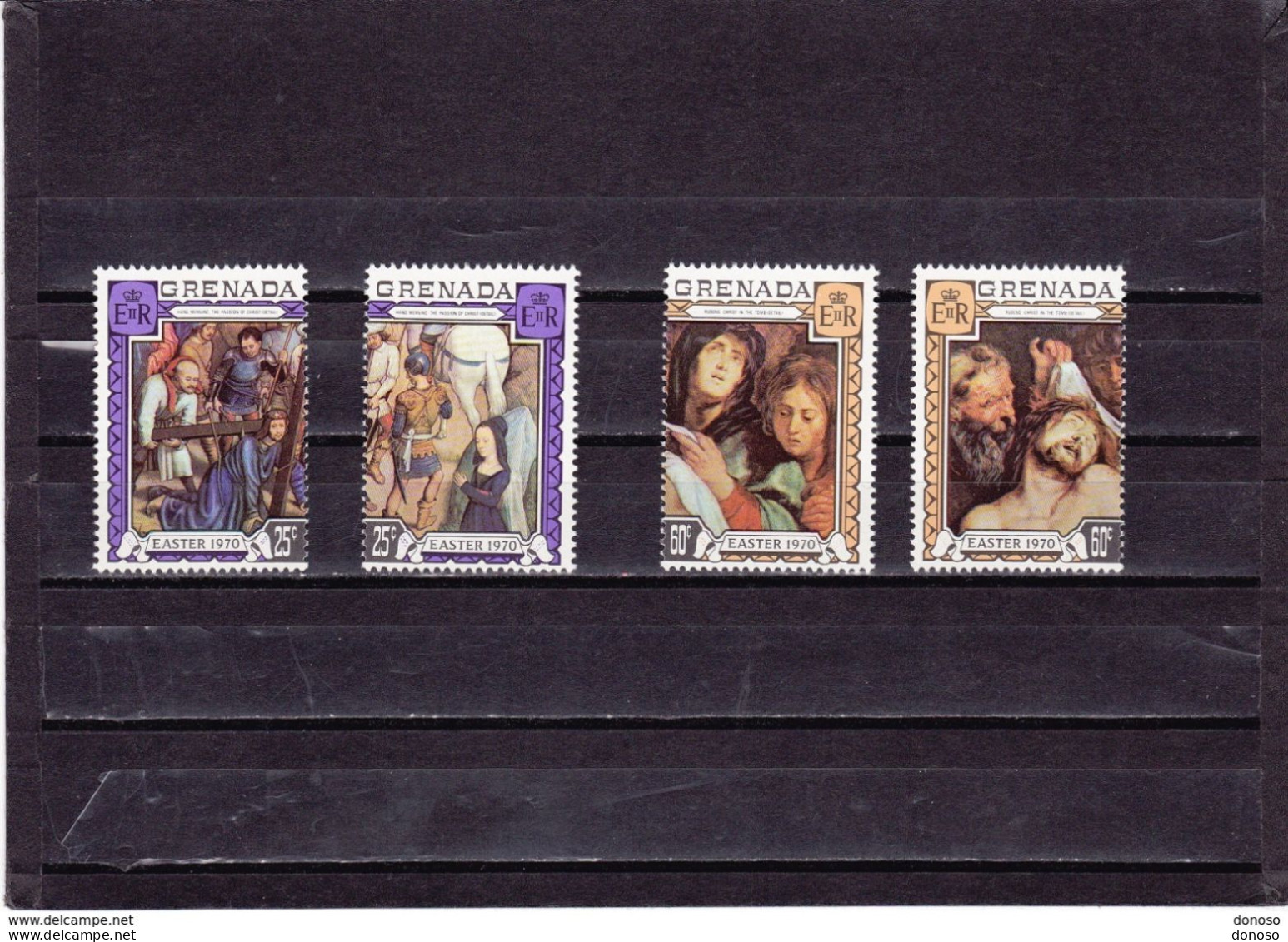 GRENADE 1970  PEINTURES DE RUBENS MEMLING Pâques Yvert 335-338 NEUF** MNH Cote : 2,40 Euros - Grenade (1974-...)