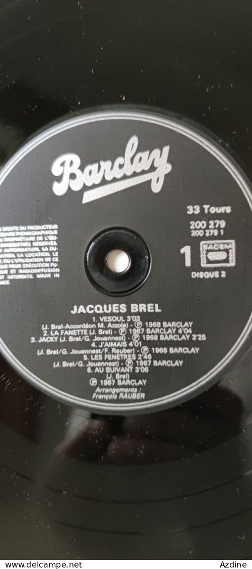 Jacques Brel 2 LP - Autres - Musique Française