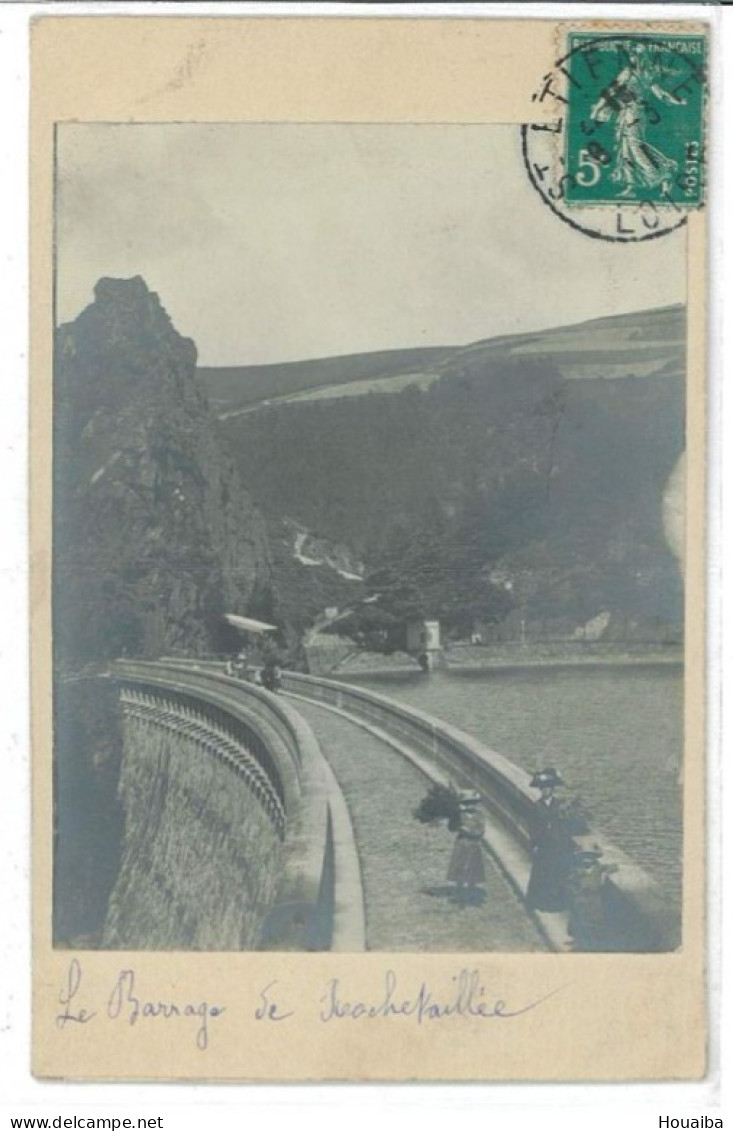 CARTE PHOTO - Le Barrage De Rochetaillée (42) - Autres & Non Classés