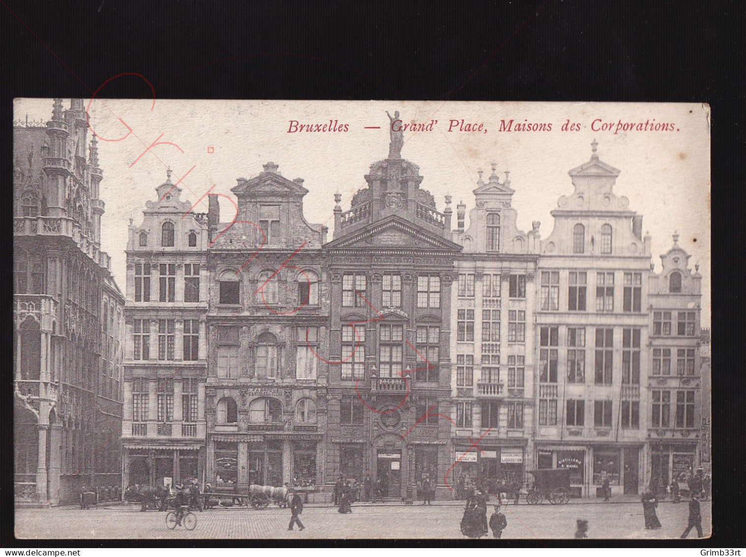 Bruxelles - Grand' Place - Maisons Des Corporations - Postkaart - Plätze