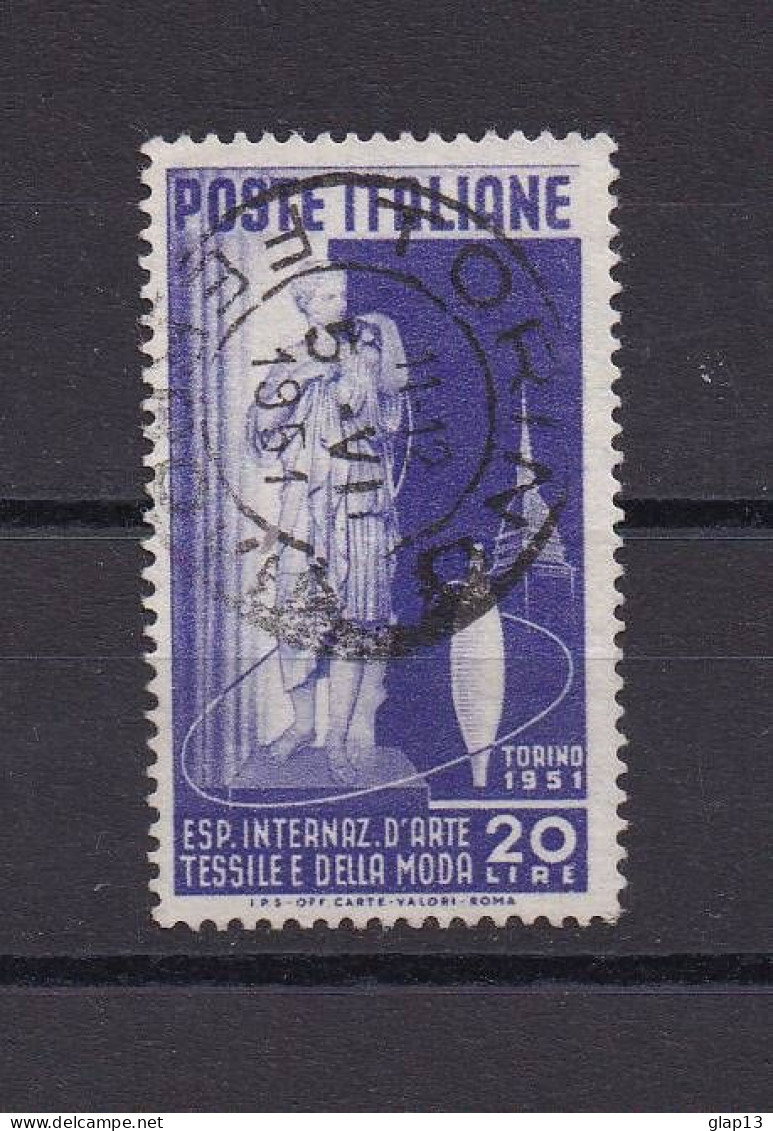 ITALIE 1951 TIMBRE N°598 OBLITERE MODE - 1946-60: Gebraucht