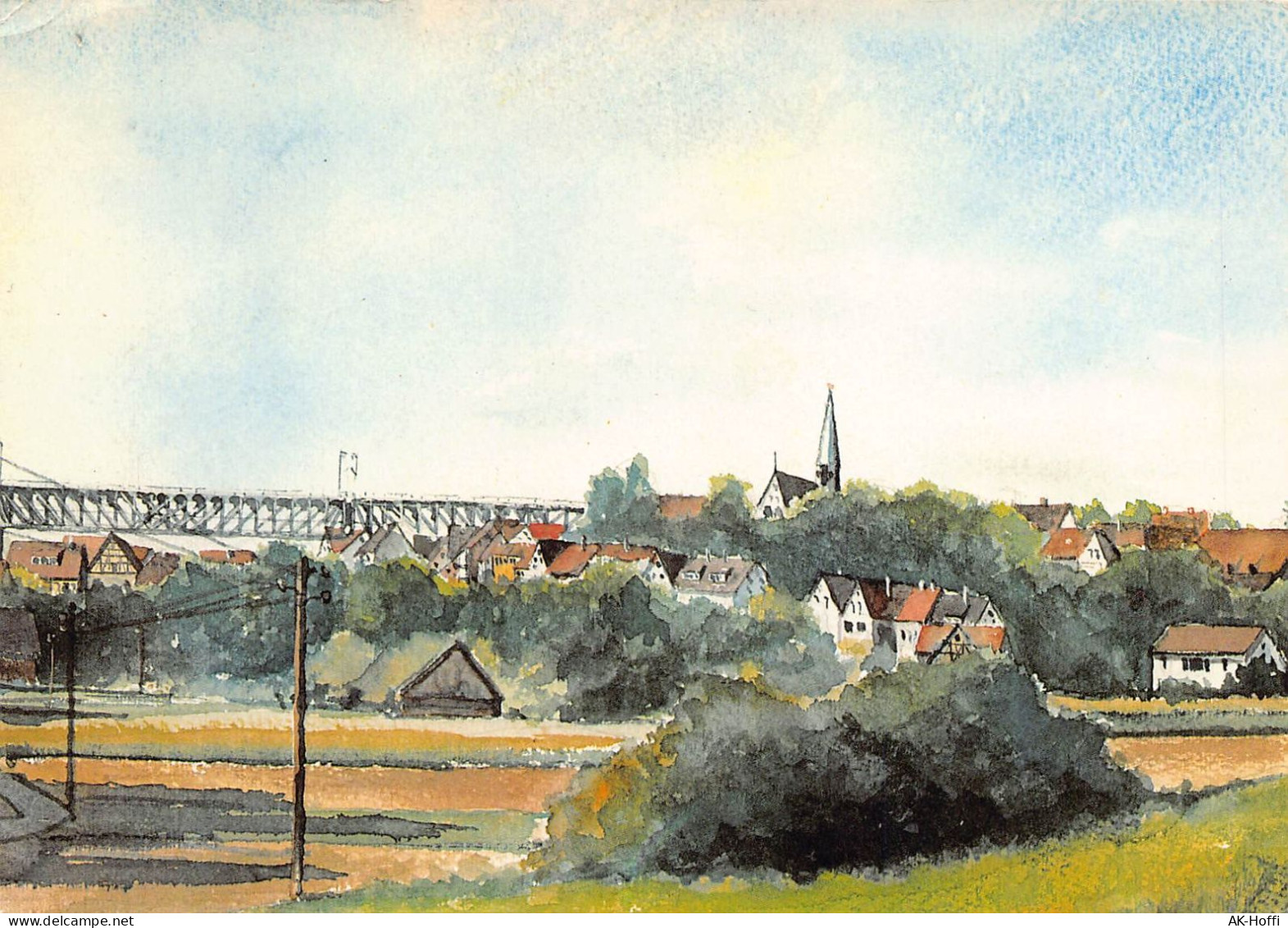 Stuttgart - Zazenhausen - Aquarell Von Bernd Höger, 1982 - Stuttgart