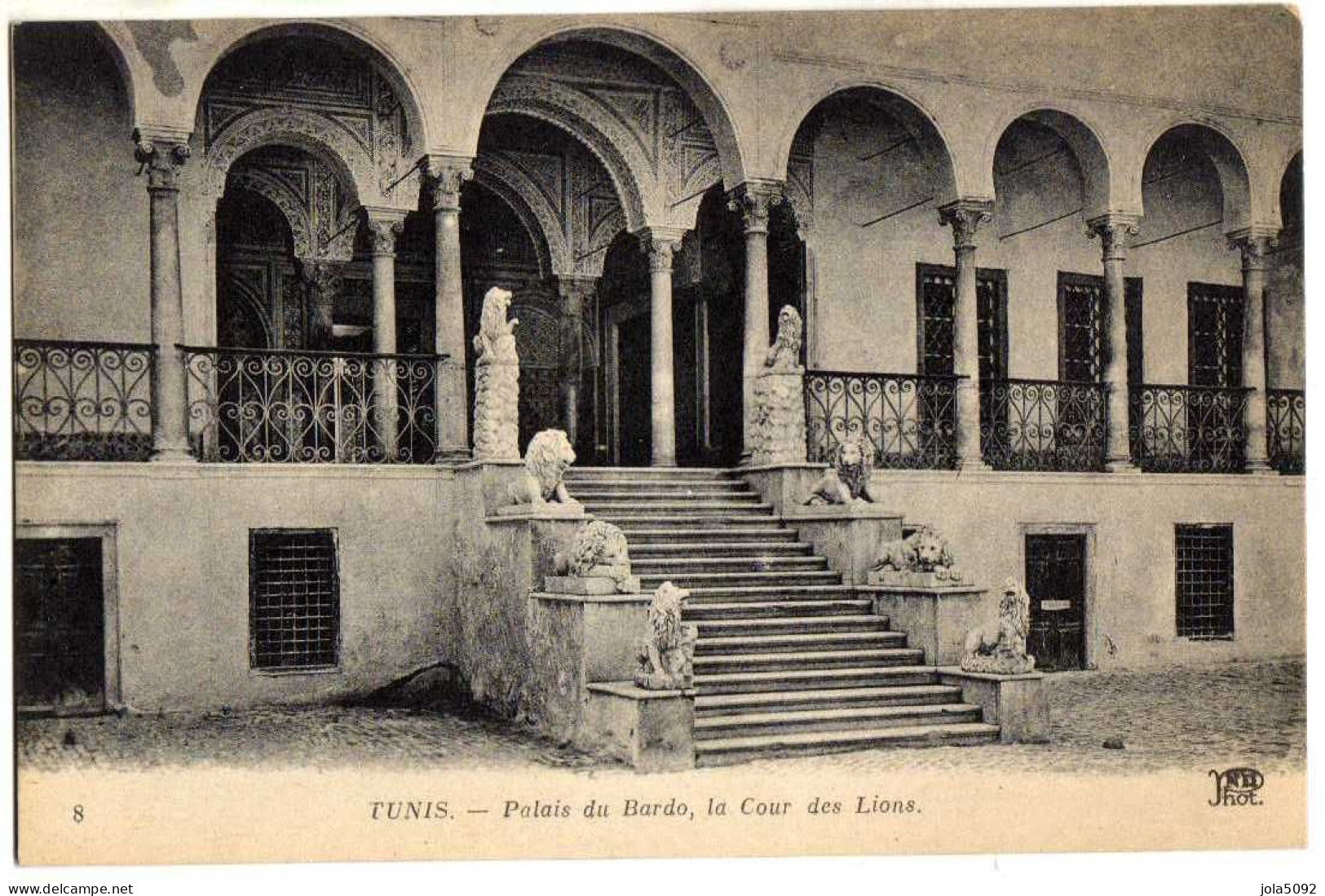 TUNISIE - TUNIS - Palais Du Bardo - La Cour Des Lions - Tunisie