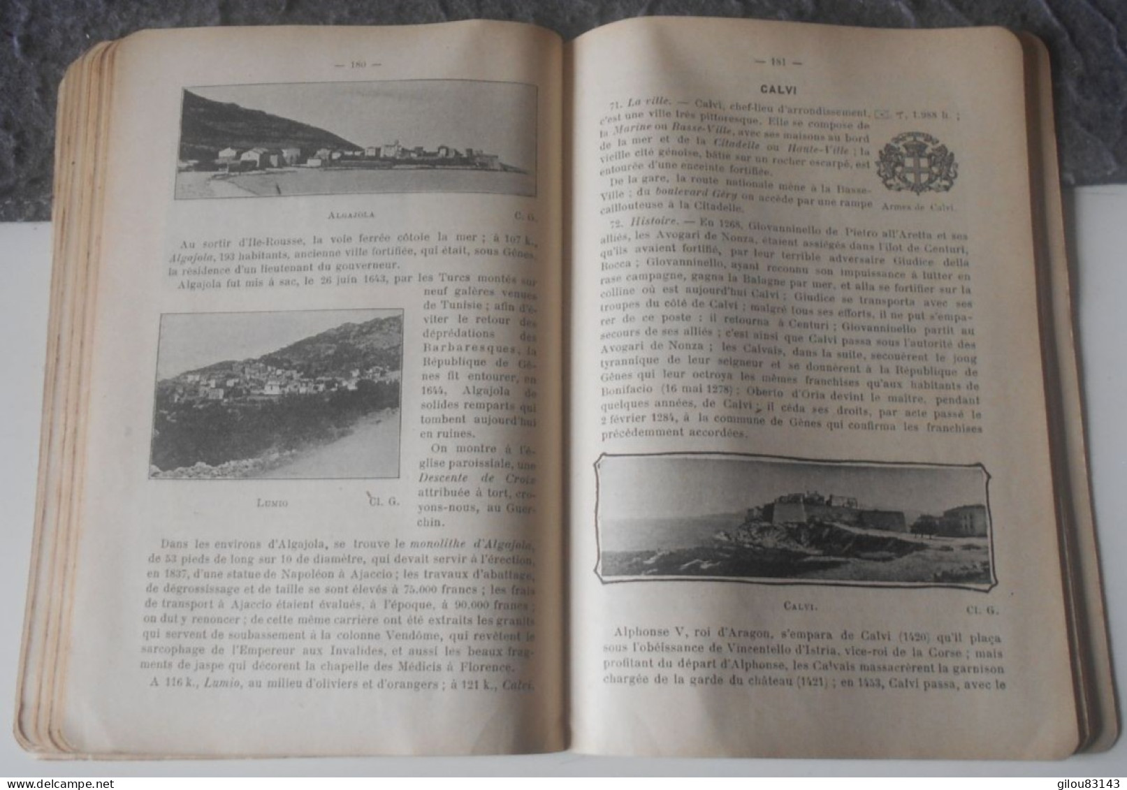 L Ile de Corse, Guide du touriste, syndicat d initiative Ajaccio, 1910, 257 pages