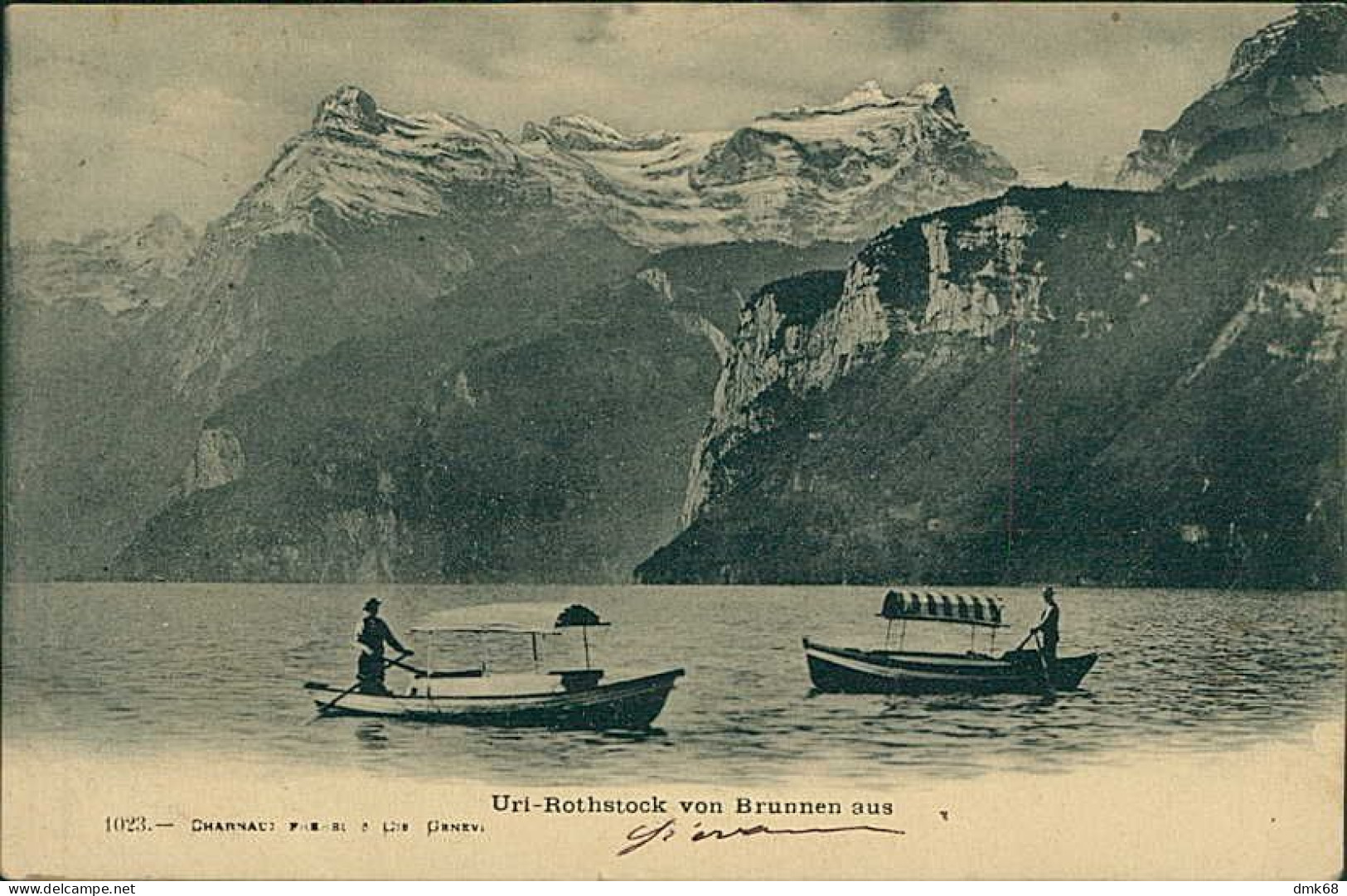 SWITZERLAND - URI-ROTSTOCK VON BRUNNEN AUS  - EDITION CHARNAUX -  MAILED 1902 (18125) - Isenthal