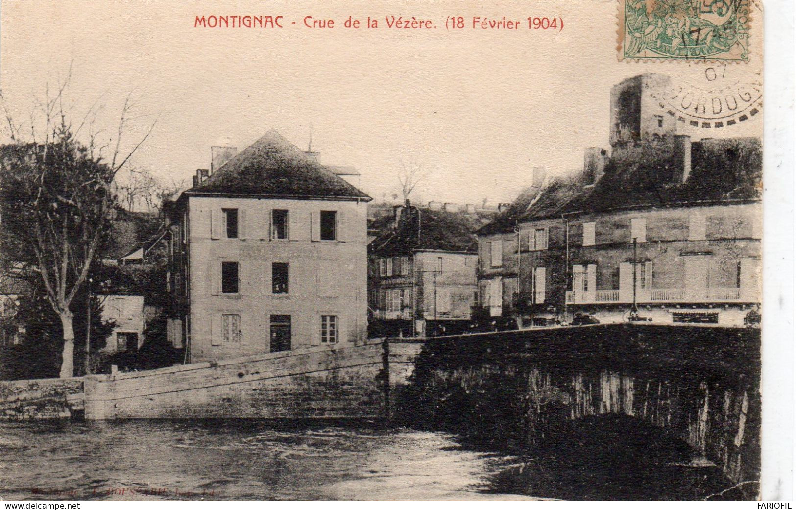 MONTIGNAC - Crue De La Vézère  ( 18 Février 1904 ) . - Montignac-sur-Vézère