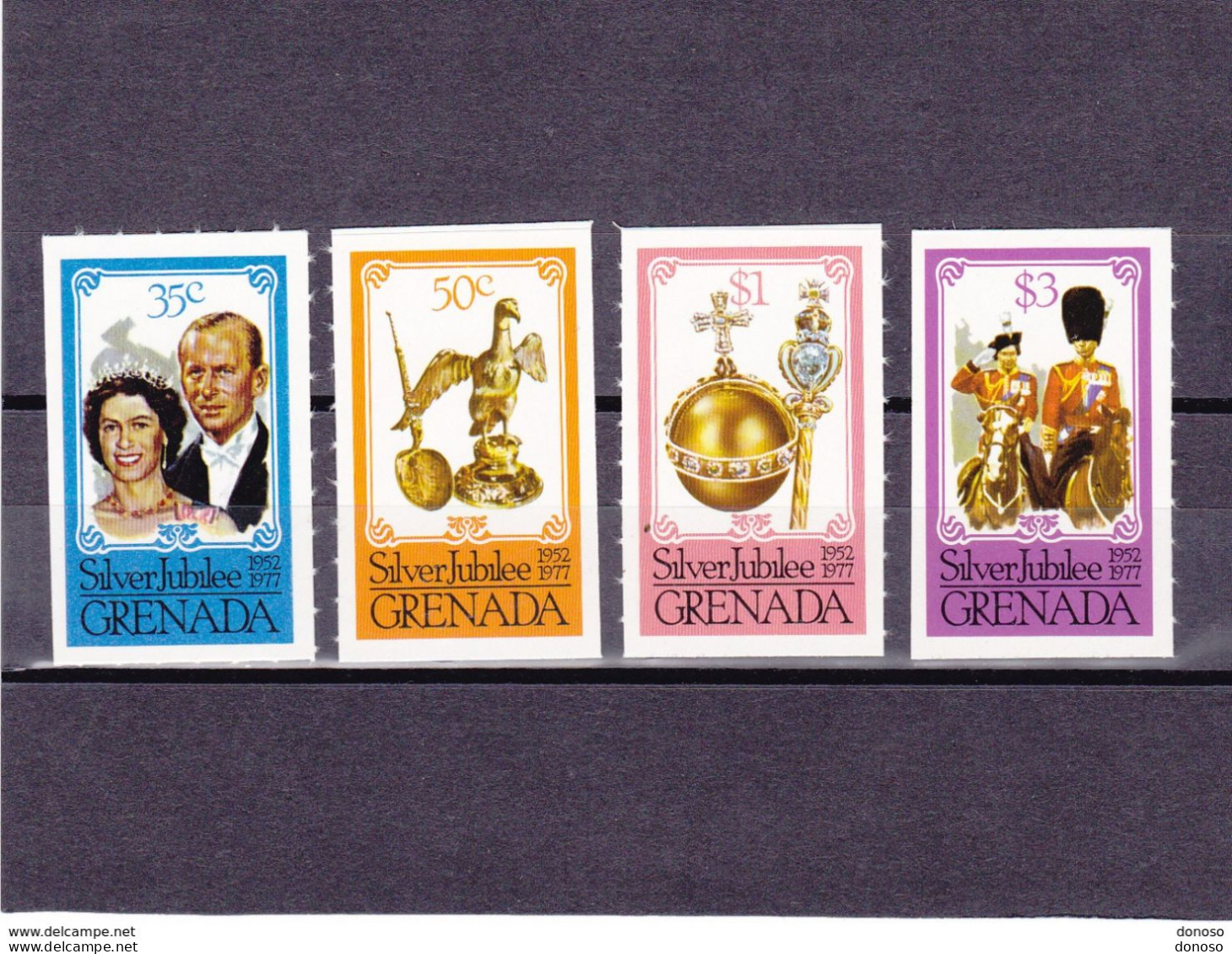 GRENADE 1977 ELIZABETH II Yvert  742-745 NEUF** MNH Cote : 8,50 Euros - Grenade (1974-...)