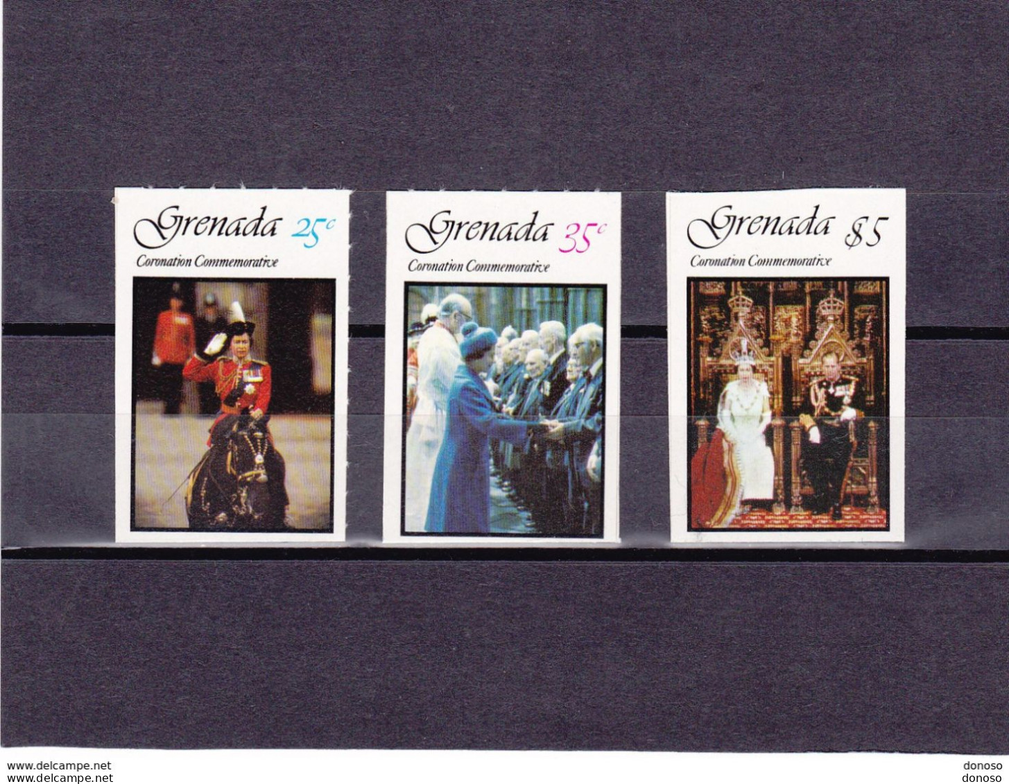 GRENADE 1978 COURONNEMENT ELIZABETH II Yvert  817-819 NEUF** MNH Cote : 5 Euros - Grenade (1974-...)