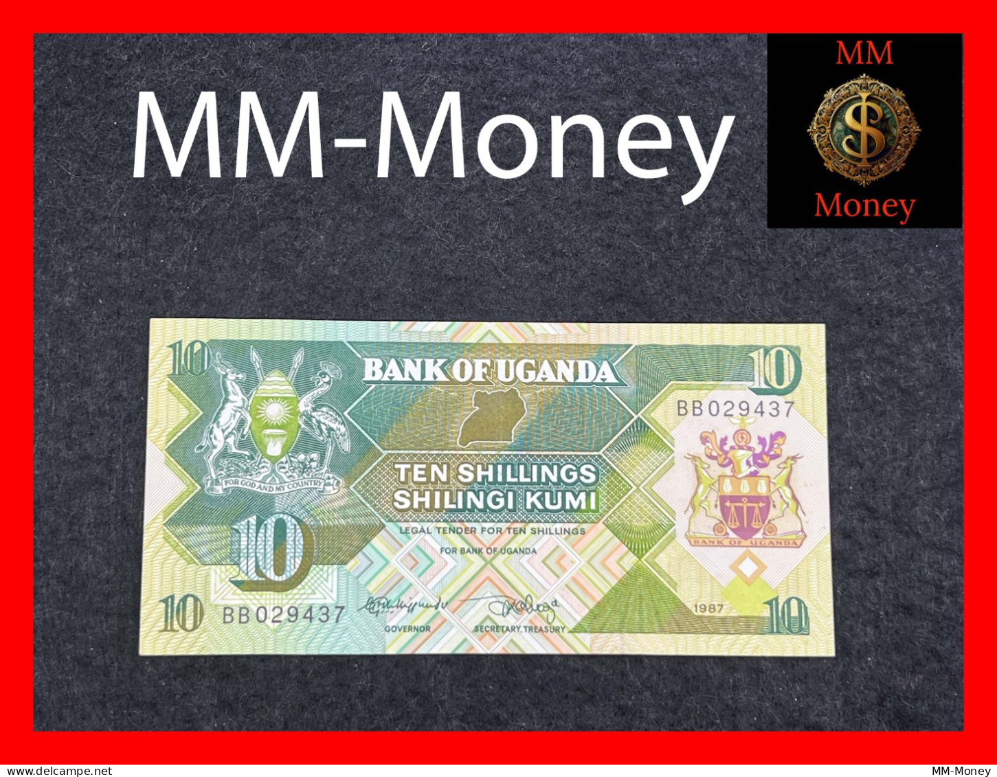 UGANDA 10 Shillings 1987  P. 28   UNC - Ouganda