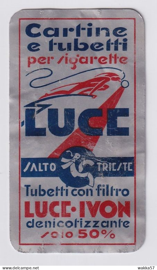 XK 703 - Raro Calendarietto In Alluminio 1935 "LUCE" Cartine E Tubetti Per Sigarette - Petit Format : 1921-40