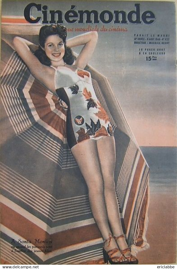 Cinémonde 1946 N°627 Bette Davis - Starlette à Santa Monica - Cinéma/Télévision