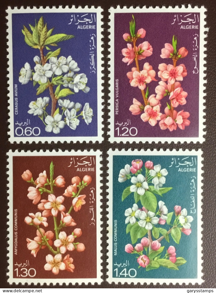 Algeria 1978 Fruit Trees Blossoms MNH - Bäume