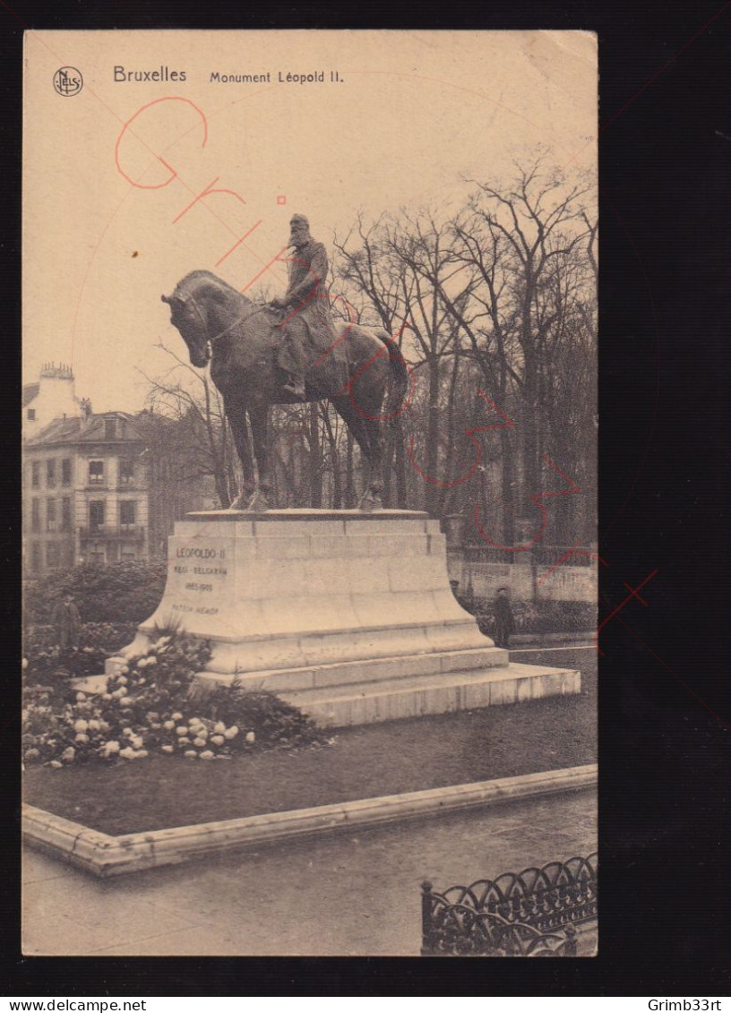 Bruxelles - Monument Léopold II - Postkaart - Monumenti, Edifici