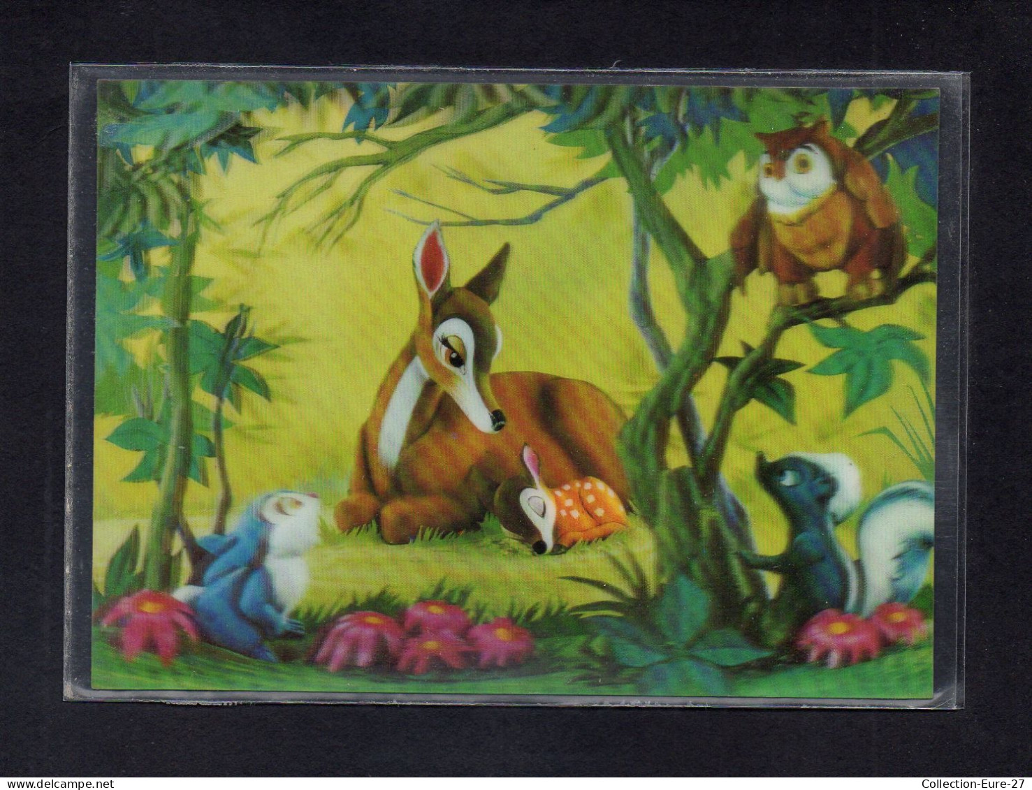 (16/04/24) THEME DISNEY-CPSM BAMBI - WALT DISNEY PRODUCTION - CARTE HOLOGRAMME A RELIEF - Altri & Non Classificati