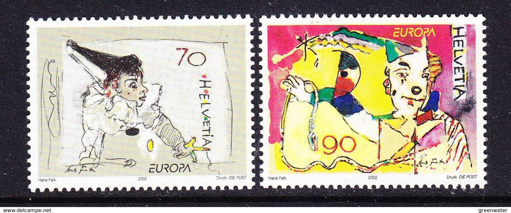 Europa Cept 2002 Switzerland 2v ** Mnh (59541A) Promotion - 2002