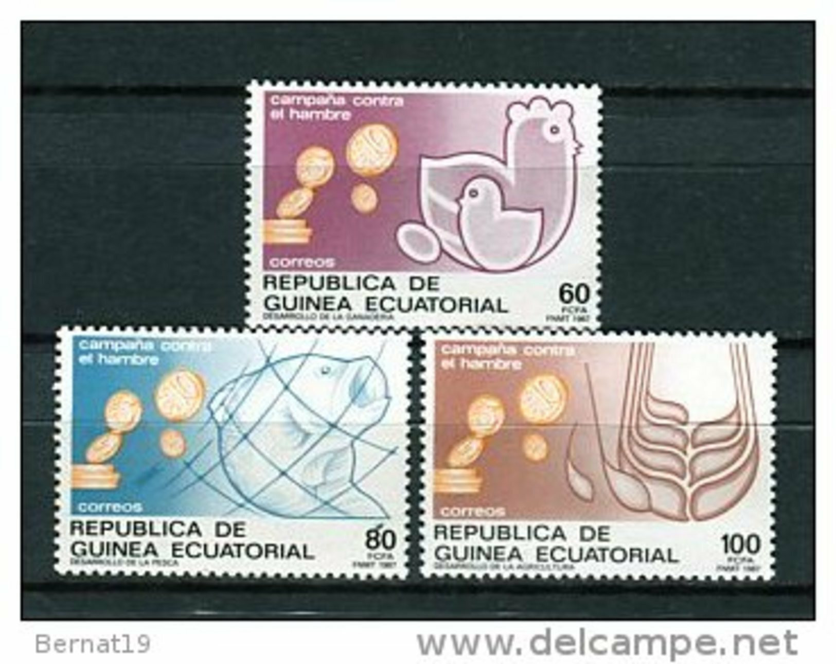 Guinea Ecuatorial 1987. Edifil 89-91 ** MNH - Guinea Equatoriale