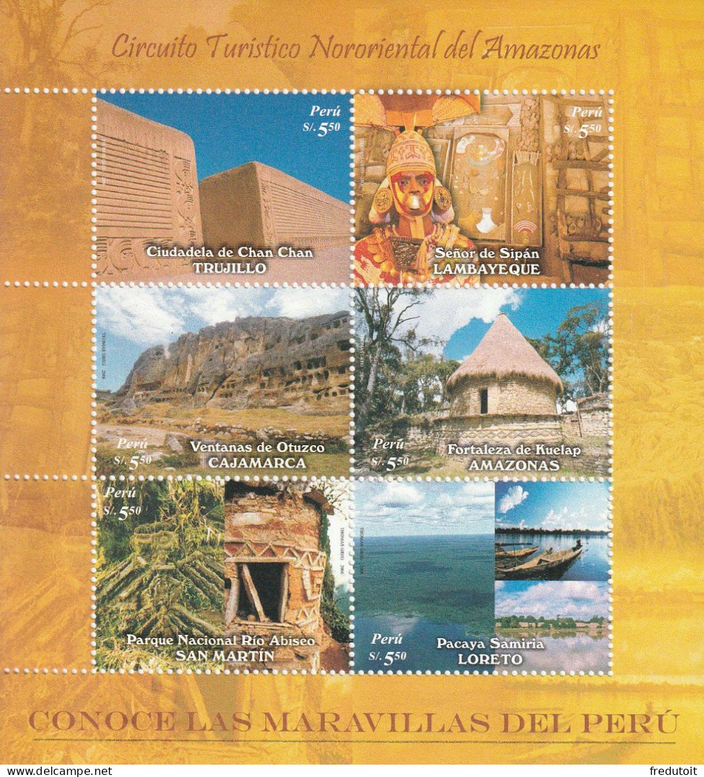 PEROU - N°1569/74 ** (2006) Tourisme - Peru